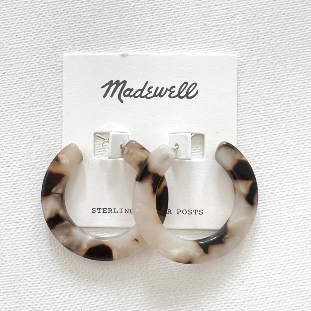 Madewell Acetate Hoop Earrings